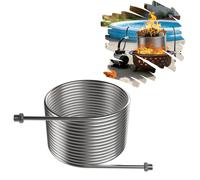 Serpentin de chauffage pour piscine UISEBRT en acier inoxydable, Ø 29,5 x H 18 cm – Échangeur thermique pour piscine, raccord 1/2 pouce, résistant à la rouille et à la corrosion, compatible avec les p