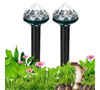 Serpents pour Cour 2 Pièces Lampe LED Avec Capteur Ultrasonique | Contrôle Des Animaux De Petite Taille Pour Maison Jardin Pelouse Cour Patio Arrière-Cour Ferme Camping Gazon