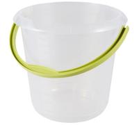 keeeper Seau Mika 10 L – Graduation intégrée, poignée ergonomique – Transparent nature