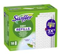 Swiffer Lingettes pour balai Attrape-Poussière 72 lingettes Parfum Febreze Pour poils d'animaux