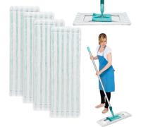 Serpillères de Rechange pour Leifheit Profi XL Kit, 48x17cm pour Leifheit Profi Micro Duo XL Housses de Rechange en Microfibre - 4 Pièces