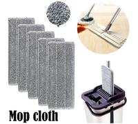 Serpillères en microfibre - Pour balai lave-sol, housse rechange, 33x12mm - 5 pièces - Blanc Étiquette