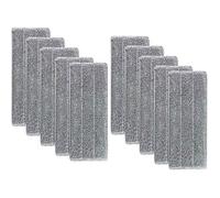 Serpillères microfibre pour balai lave-sol - PZCC - Lot de 10 - 33 cm - Housse de remplacement - Lingettes réutilisables