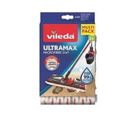 Serpillères Vileda Ultramax 2 unités 35x14cm Blanc/Rouge