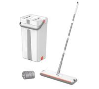 Serpillière et Seau Outils D'Entretien Pour La Maison | Kit Nettoyage Plancher avec Serpillière et Seau Pour Le Nettoyage De Salle De Bain, Carrelage, Mur, Fenêtre, Cuisine Et