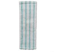 Serpillière lavable de rechange pour balai d'essuie-glace Leifheit, tampon de nettoyage en nylon polyester absorbant avec boucle verte, 48 x 18 cm, stries - accessoire pour sols durs et cadres