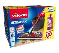 Mop plat Vileda avec essoreur et seau + Ajax