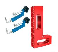 Serrage d'angle 90° pour en Aluminium pour Menuiserie Serrage | outil alignement joint pour bois, pour presse à onglet pour accessoire atelier, étau rapide bricolage pour intérieur