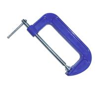 Serrage-joint en G Métal Bleu, Réglable 165mm, Fixation Rapide | Mâchoire Orientable, Mécanisme de Blocage, Appui Anti-contact, pour Bois et Métal, Bricolage Atelier