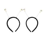 Serrage-tête Lumineux Fantaisie 2 Pièces en Plastique Noir | Accessoire de Fête, pour Événements à Thème et Anniversaire, Style Original, Léger et Confortable