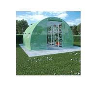 vidaXL Serre 300x300x200 cm Vert Acier Galvanisé Serre de Jardin Abris Légumes 45534 Vert G