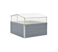 vidaXL Serre Grise Acier galvanisé 100×100×85 cm