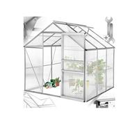 Serre 5,85 m³ blanc transparent