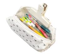 Serre à crayons - Petite boîte de rangement à motif d'arc esthétique | Boîte organisateur portable de grande capacité pour filles, adolescents, , université, école, voyage, salle de classe