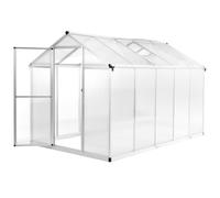 vidaXL Serre de jardin 302×190×195 cm en aluminium – 11,19 m³ (45215)