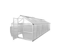 VidaXL Serre Polycarbonate Aluminium 12 m²