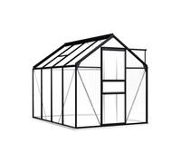vidaXL Serre Anthracite - Aluminium - 4.75 m²