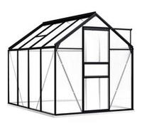vidaXL Serre Anthracite - Aluminium - 4.75 m²
