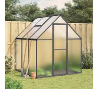 vidaXL Serre avec cadre de base 169x58x195 cm aluminium argent