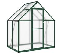 Serre avec cadre de base vert 169x114x195 cm aluminium