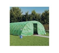 Serre avec cadre en acier vert 40 m² 8x5x2,3 m, polytunnel, serre à cadre froid, serre pour tomate, serre de jardin, 3188085