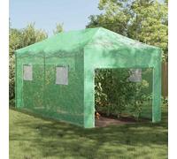 Serre avec cadre pop-up - Tunnel pliable - Pour jardin et terrasse - 290 x 580 x 315 cm - Cadre en fer avec housse en polyéthylène