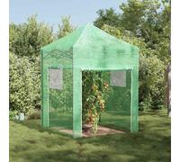 Serre avec toit avec stockage Vert Fer Structure de Jardin Abri Météo vidaXL vid