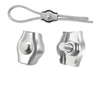 Serre Cable Acier Serre-câbles en acier inoxydable 304, 10/20 pièces, résistant à la rouille, couvercle amovible, fils M2-M8 for fixation de câbles métalliques(M3-10PCS)