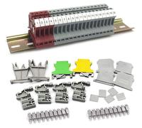 Serre-câbles pour rail DIN, connecteur traversant UK 2,5, kit de barrette de connexion
