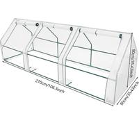 Serre de balcon - Mini-serre - Couverture PE transparente - Protection contre le gel - Pour légumes et herbes aromatiques - Soins des plantes