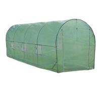 MonsterShop Serre Polytunnel 6 m x 3 m – Cadre galvanisé Ø25 mm, Couverture PE, Fenêtres/Portes