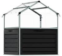Serre de jardin carré potager 1.4m² argent - Palram - 701808 - plant inn