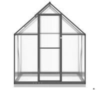 Serre de jardin - Contemporain - usage extérieur - avec cadre de base - anthracite 169x114x202 cm aluminium J5230