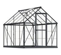 Canopia by Palram Serre de Jardin Harmony 5.7m² (Gris) Cadre en Aluminium, Panneaux en Polycarbonate, Résistant aux UV
