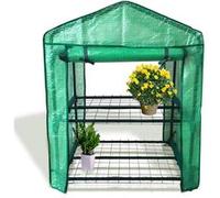 FISHTEC - Serre de Jardin Extérieure Etagère 2 en 1 pour Fleurs, Plantes, Culture Rangement Toile résistante armée Montage Facile 95 x 49 69cm