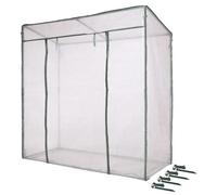Serre de jardin H200 x 198 x 78cm, 1.54m², Tubes Ø18 mm, PE armé 145 g/m², Avec liens et crochets