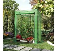 Serre de Jardin, Mini-Serre, Protection pour Tomates, Tente Abri Maraîchère, Toit Arrondi pour Écoulement d’Eau, Bâche en PE, Vert