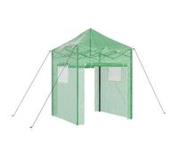 Serre de jardin pliable - vidaXL - Vert - 200x200x300 cm - Cadre en fer - Housse en polyéthylène - Pliable