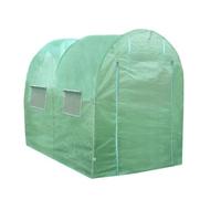 Serre De Jardin Polytunnel Fenêtres Portes Galvanisés Couverture En Pe Cadre En Métal Extérieur Plantes Diamètre 25mm 3mx 2m