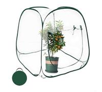 Serre de jardin pop-up à installation rapide avec housse isolante transparente avec filet anti-oiseaux pour arbustes et cultures
