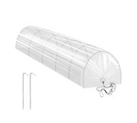Serre De Jardin Pour Plates-bandes, Couverture de Tunnel Cloche d'Extérieur pour Petit Jardin, Accessoires de Jardinage Cloche à Arceaux Portable avec Protection Solaire Couvre-Rangs pour de Balcon et