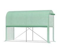 Outsunny Serre de jardin 300x100x200 cm PE bâche 140 g/m² porte zippée enroulable vert