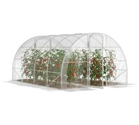 Serre de jardin tunnel 4 x 3 x 2 m 12 m2 avec 2 portes š€ charniššres bache en PE 150 g/m2 pour LšŠgumes Plantes Fleurs