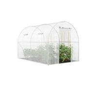 IDMarket - Serre Tunnel de Jardin 6M² Blanche Gamme maraîchère Roma 2x3M