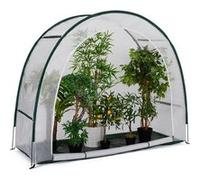 IDMarket - Serre d'hivernage Demi Lune 200 x 80 x 170 cm Balcon et terrasse