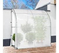 IDMarket - Serre d'hivernage Murale adossée 200 x 80 x 160 cm Balcon et terrasse