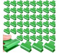 Serre Film Pince Fixations, 50 Pièces Pince de Serre Vert, Clip Cerceau Tunnel de Filet en Plastique, Fixations