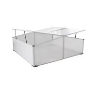 Serre Froide Polycarbonate 4 Couvercles 108x41x110 cm | Sans sol, pose directe sur terre, résistant gel et choc, contrôle lumière air humidité, culture précoce