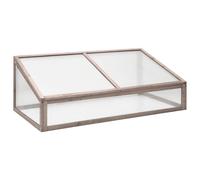 vidaXL Serre gris 110 x 58,5 x 39 cm Bois de sapin
