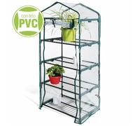Serre Jardin Balcon Terrasse Protection Plantes 4 Étagères PVC cm69x49x157h 724